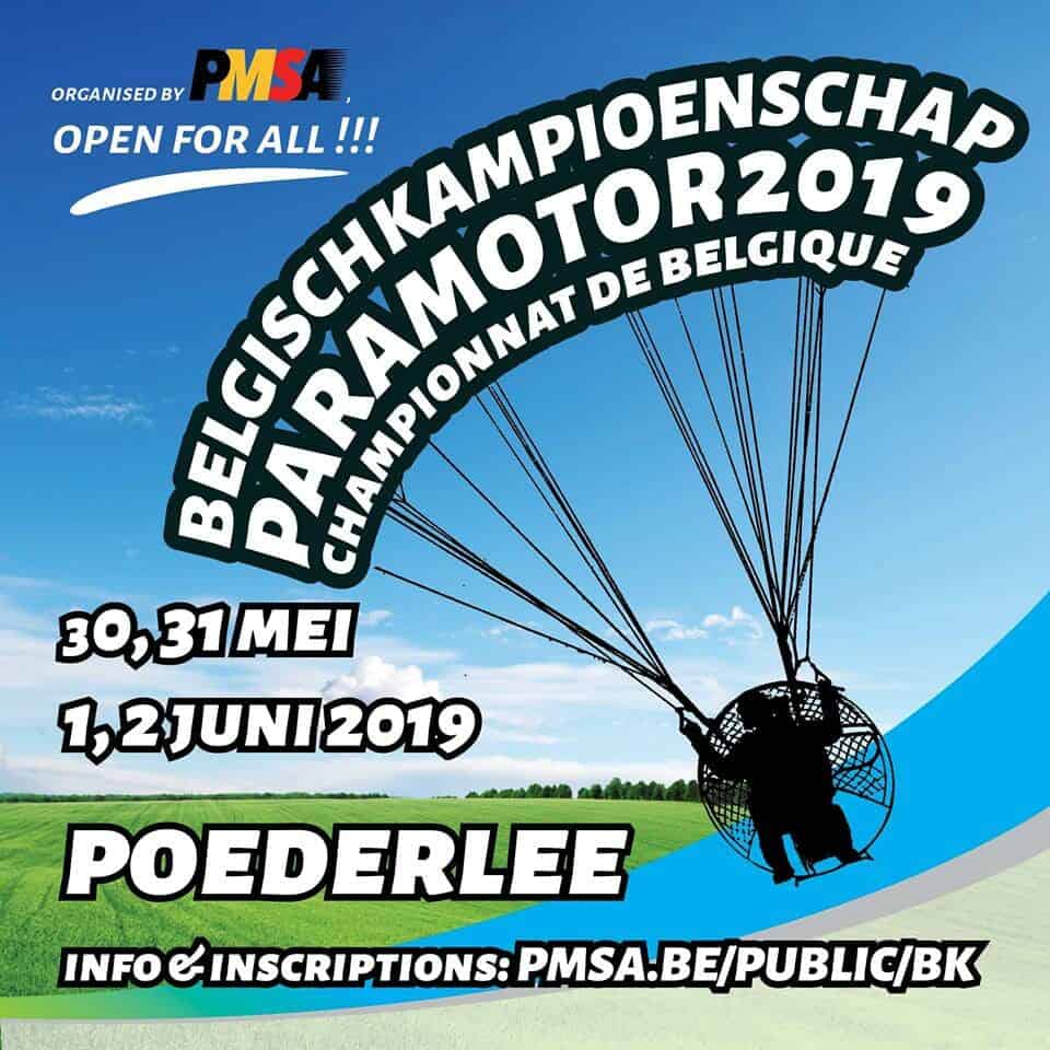 Je bekijkt nu Belgisch Kampioenschap Paramotor 2019